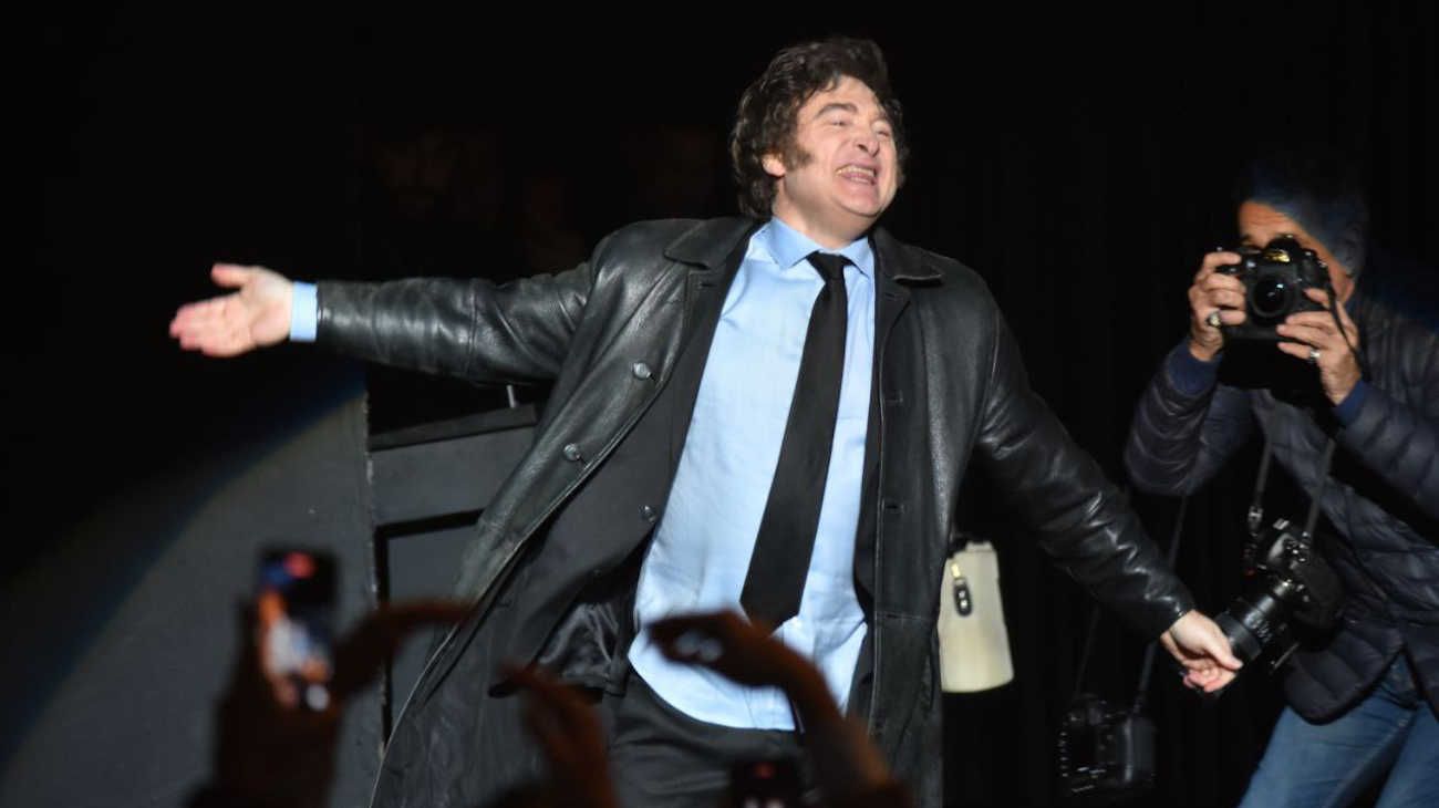 Luna Park presentación del libro de Javier Milei.