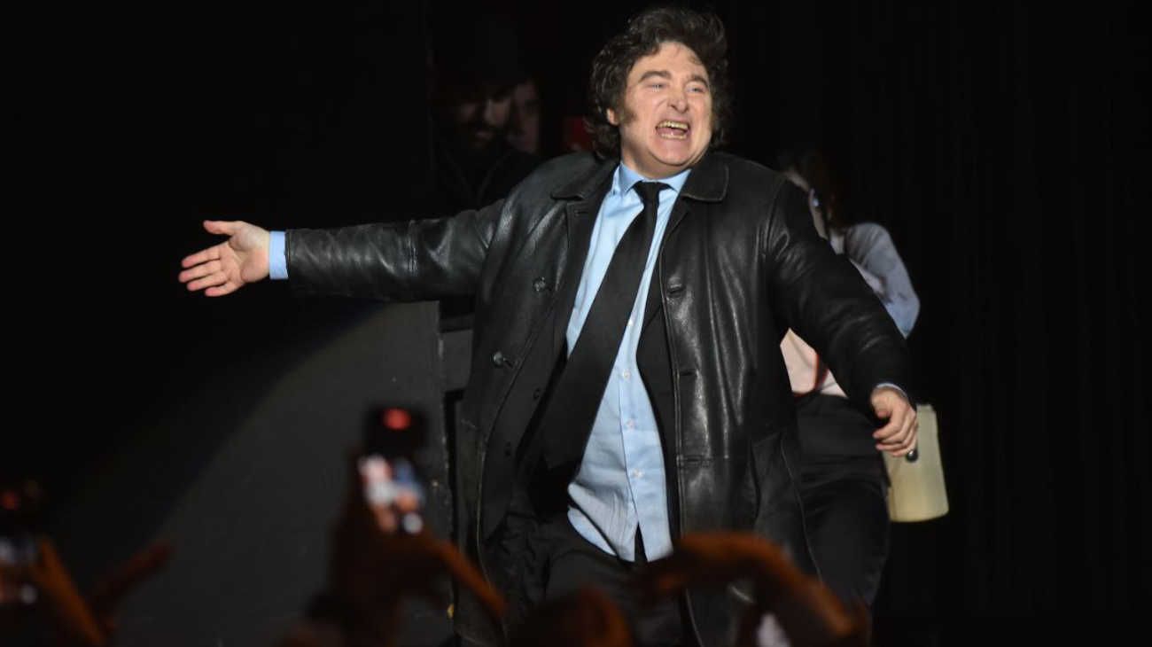 Luna Park presentación del libro de Javier Milei.