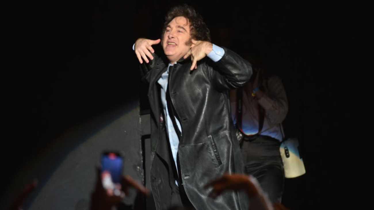 Luna Park presentación del libro de Javier Milei.