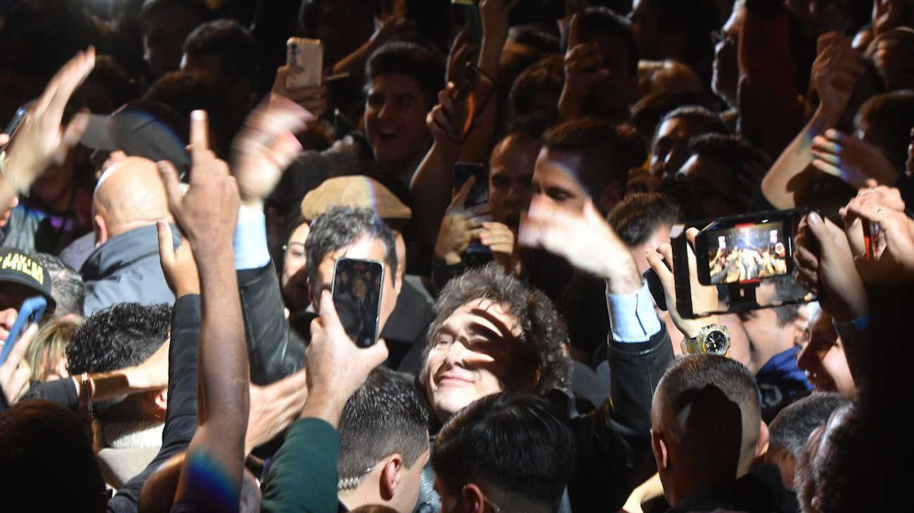 Luna Park presentación del libro de Javier Milei.