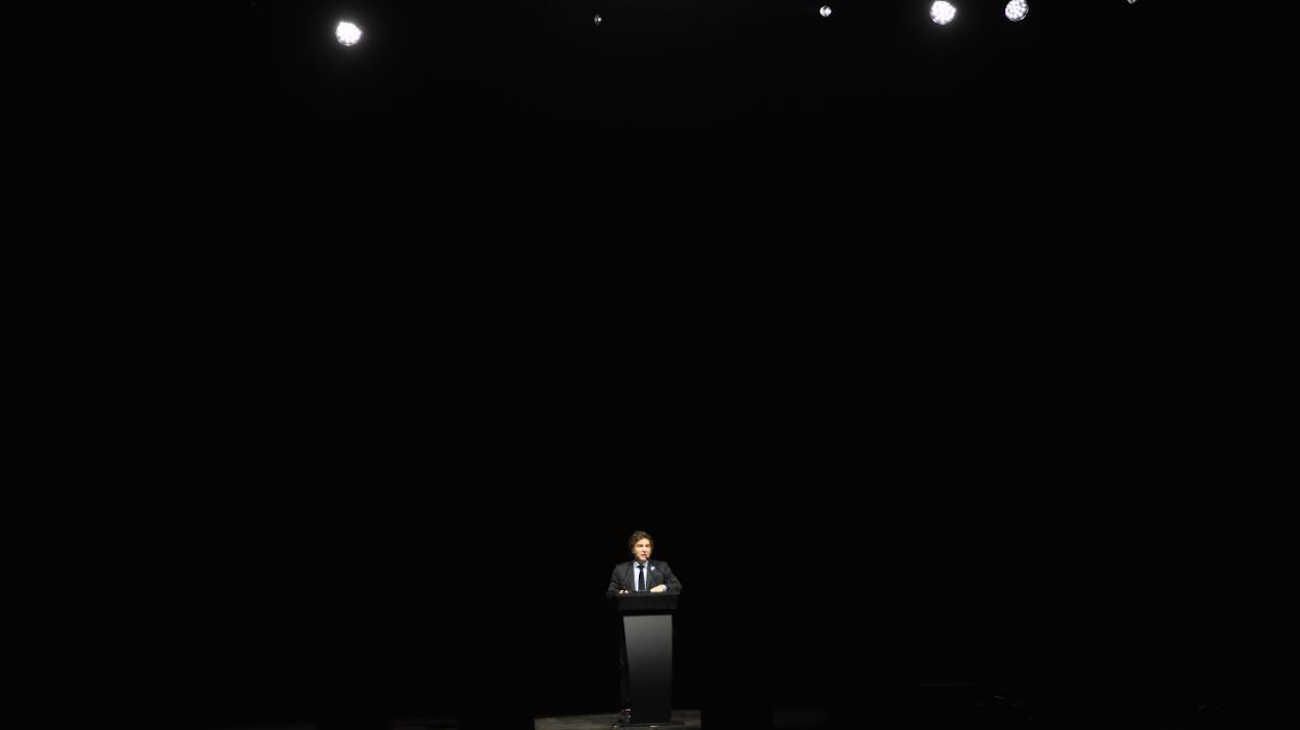 Luna Park presentación del libro de Javier Milei.