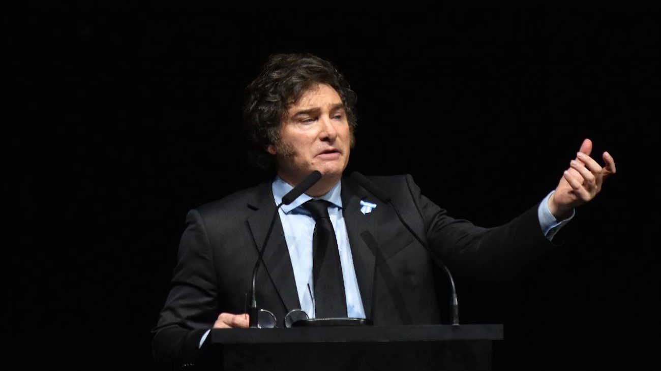 Luna Park presentación del libro de Javier Milei.