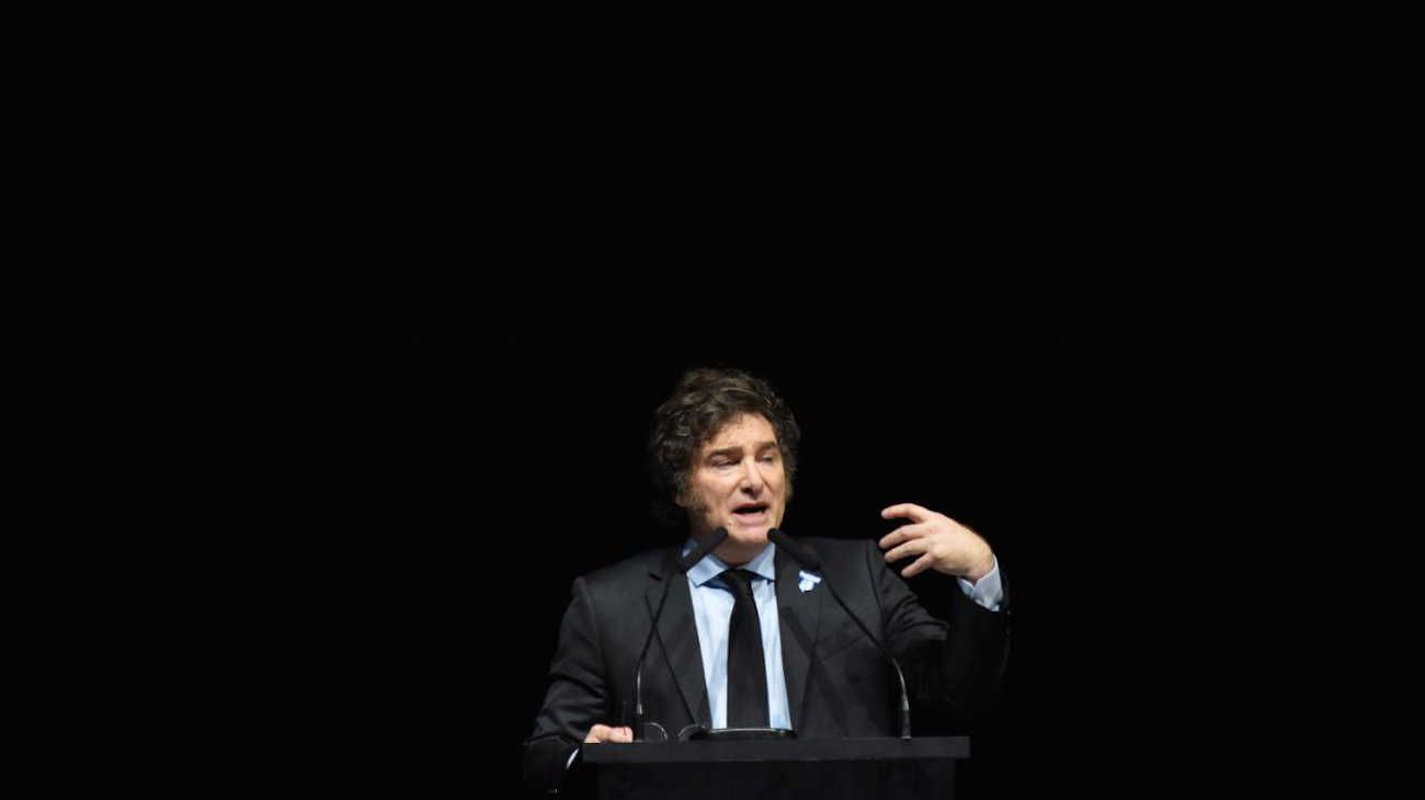 Luna Park presentación del libro de Javier Milei.