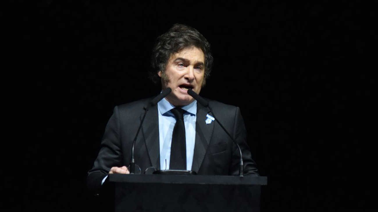 Luna Park presentación del libro de Javier Milei.