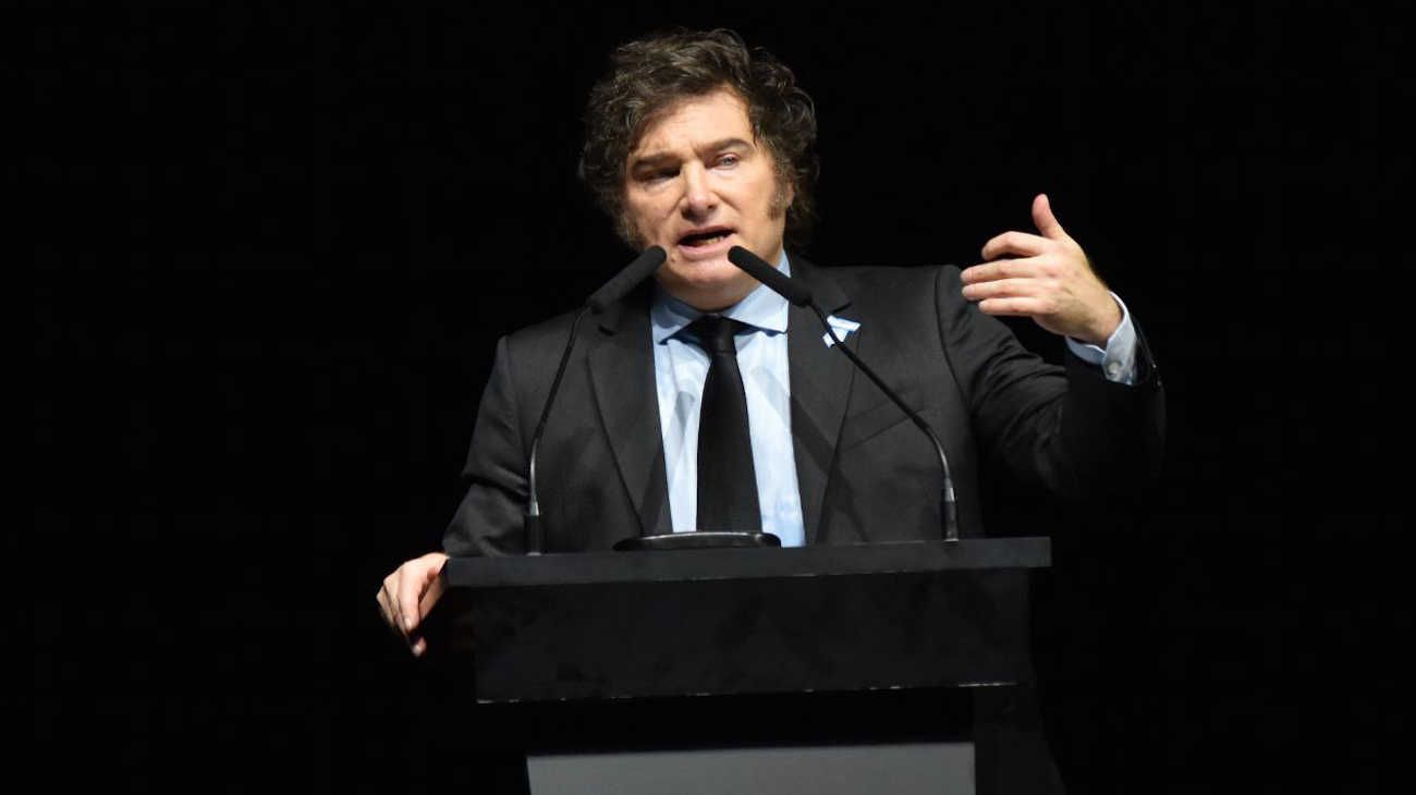 Luna Park presentación del libro de Javier Milei.