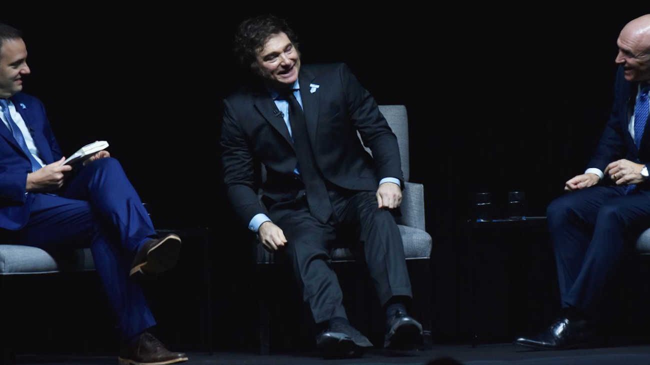 Luna Park presentación del libro de Javier Milei.