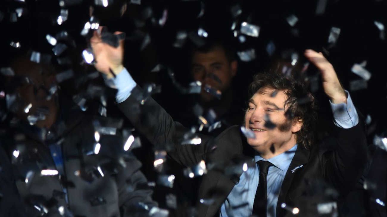 Luna Park presentación del libro de Javier Milei.