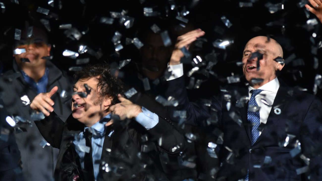 Luna Park presentación del libro de Javier Milei.