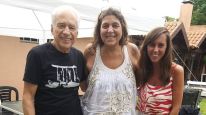 Reneé Cormillot junto a su padre Alberto y su esposa Estefanía Pasquini