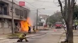 Explosión e incendio por una fugas de gas: al menos dos heridos 20240523