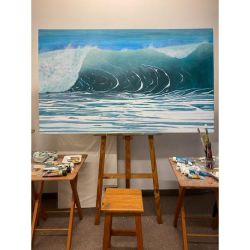 Beatriz Burmester: La Artista que Captura la Esencia del Mar en Cada Pincelada | Foto:CEDOC