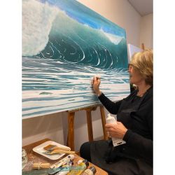 Beatriz Burmester: La Artista que Captura la Esencia del Mar en Cada Pincelada | Foto:CEDOC