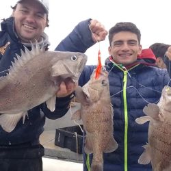 El fin de semana, el clima dejó un mar increíble que permitió disfrutar de muy buena pesca.    