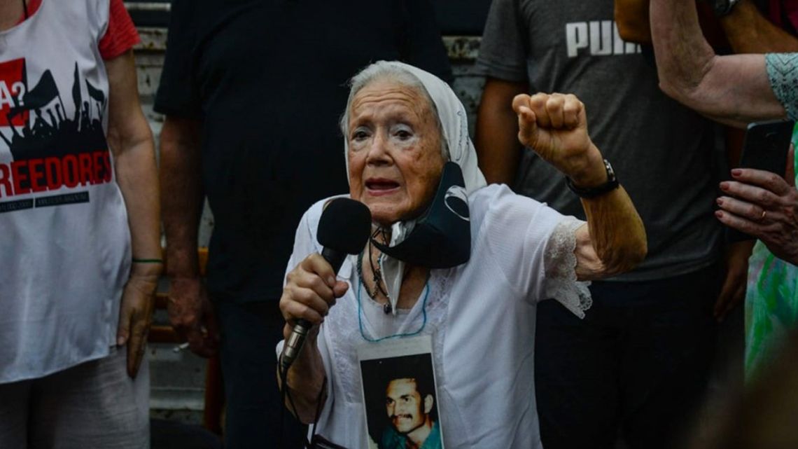 Nora Cortiñas remained a tireless campaigner and human rights activist until her death.