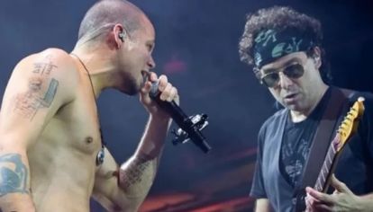 En redes sociales, el músico argentino cuestionó el apoyo del cantante portorriqueño al pueblo palestino. 