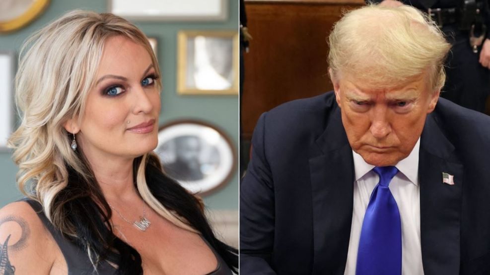 Stormy Daniels y Donald Trump