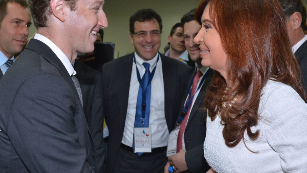 Zuckerberg y Cristina Kirchner