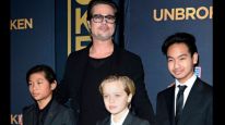 Brad Pitt con sus hijos