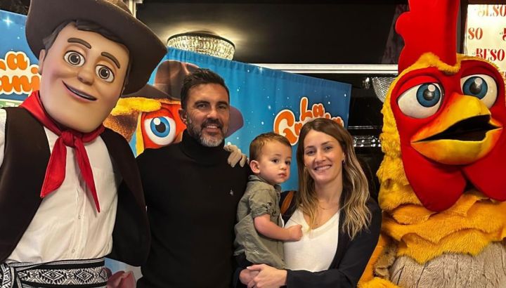 La salida en familia de Mica Viciconte, Fabián Cubero y Luca Cubero
