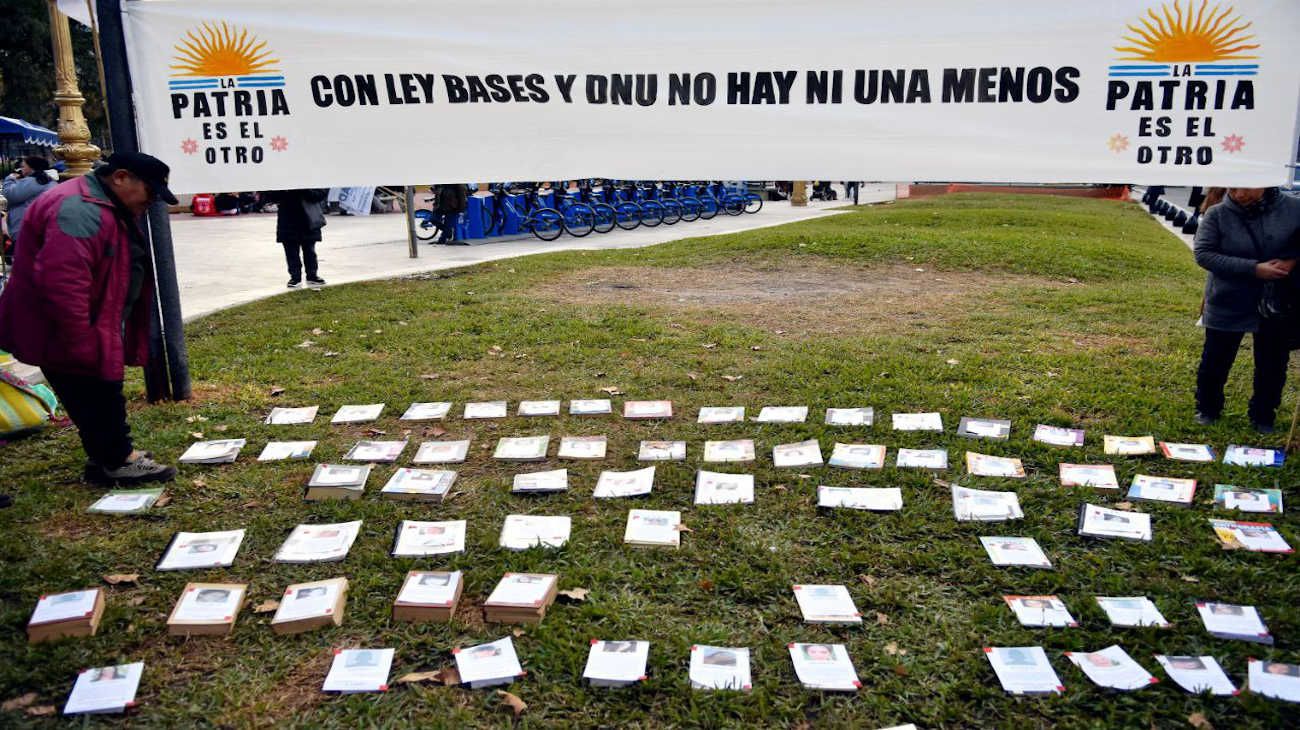 Marcha de Ni Una Menos en el Congreso.