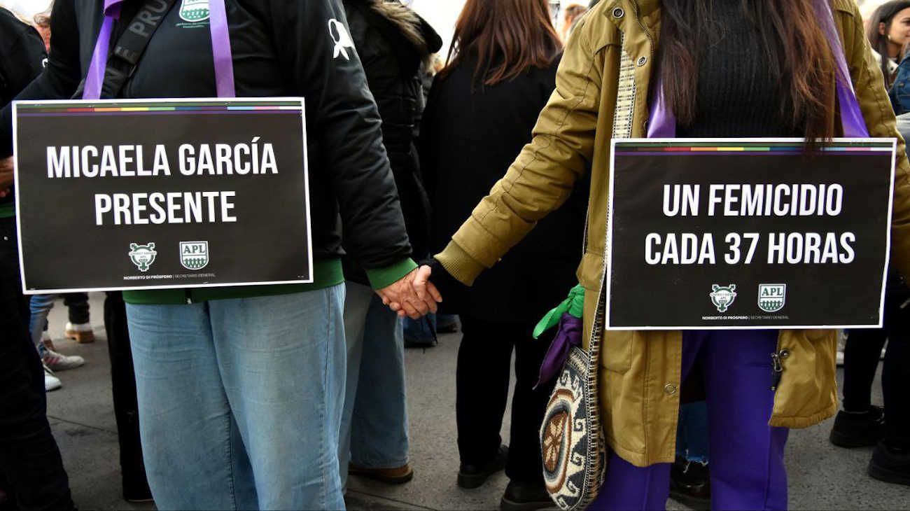 Marcha de Ni Una Menos en el Congreso.