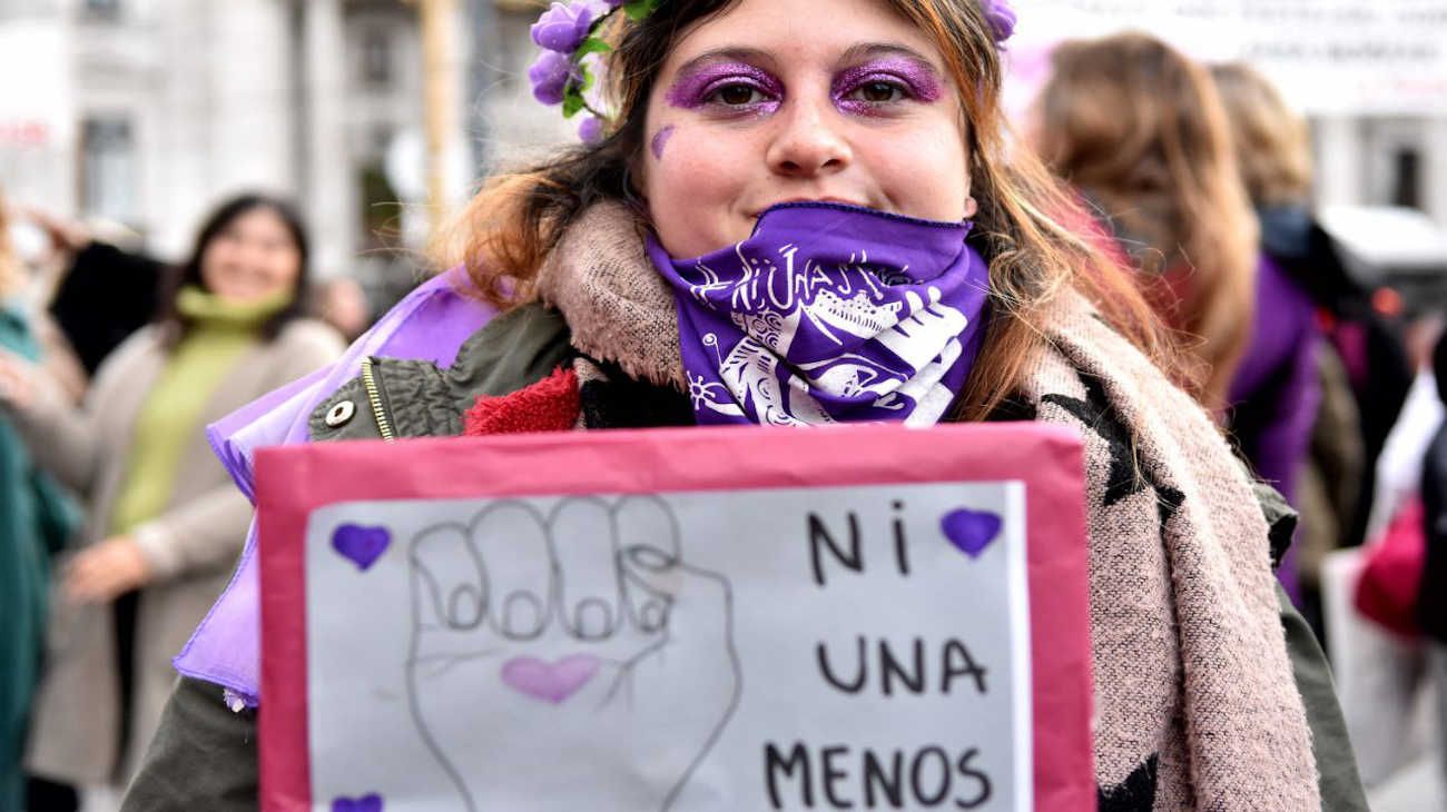 Marcha de Ni Una Menos en el Congreso.