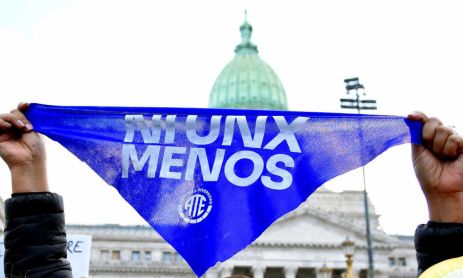 Marcha de Ni Una Menos en el Congreso 20240603
