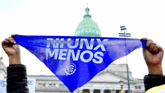 Marcha de Ni Una Menos en el Congreso 20240603