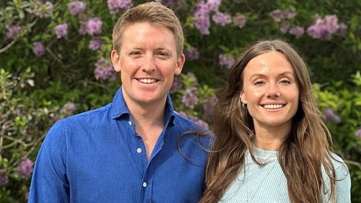 Hugh Grosvenor, duque de Westminster, y su prometida Olivia Henson