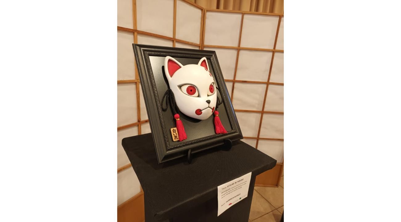 Sculpture Mask en el complejo cultural y ambiental "Jardín Japonés"