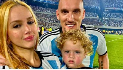 La esposa del jugador de la Selección argentina nació en Colombia y es modelo. 
