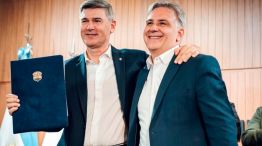 Imagen positiva de Llaryora y Passerini