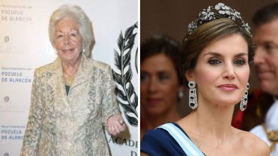 Letizia Ortiz y su abuela Menchu Del Valle