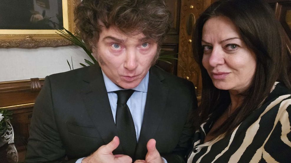 Javier Milei y la ministra de Capital Humano Sandra Pettovello 20240606