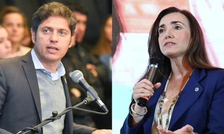 Axel Kicillof y Victoria Villarruel