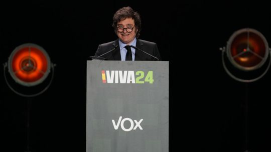 Javier Milei, Vox rally, Spain