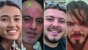 Noa Argamani (25), Almog Meir Jan (21), Andrey Kozlov (27), y Shlomi Ziv (40), los rehenes rescatados por las fuerzas especiales israelíes en Nuseirat.