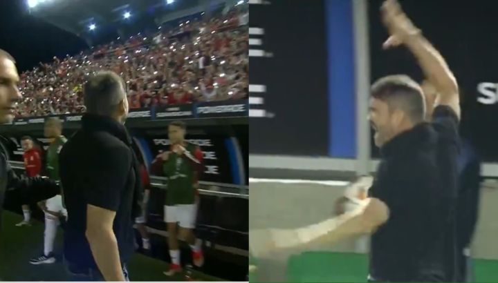 Chacho Coudet explotó contra un hincha de Inter