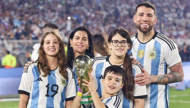 Quién es y a qué se dedica Celeste Rey, la esposa de Nicolás Otamendi