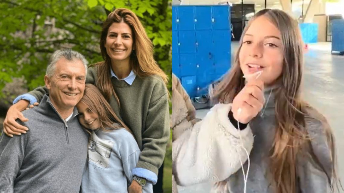 El video viral de Antonia, la hija de Mauricio Macri y Juliana Awada ...