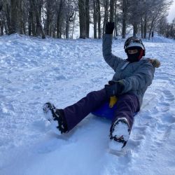 Snow Tubing en Piedras Blancas, una actividad para todas las edades.