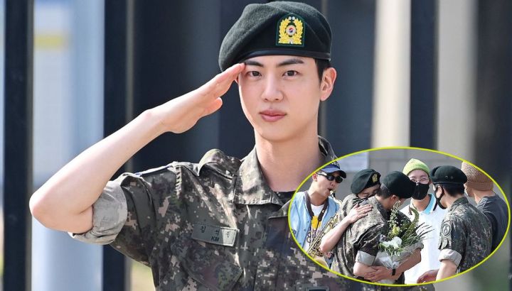 Los miembros de BTS acompañaron a Jin tras completar su servicio militar, y ARMY no aguantó: "Estoy llorando"