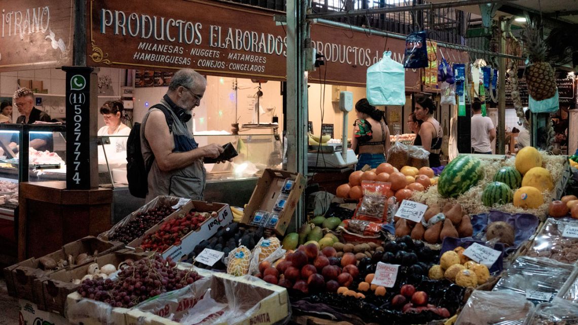 A market in Buenos Aires.