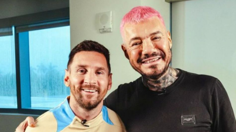 Lionel Messi y Marcelo Tinelli