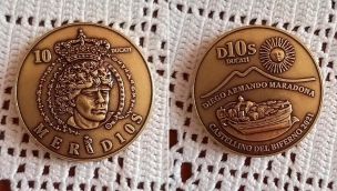 Comuna de Italia que acuñó una moneda paralela con la cara de Maradona