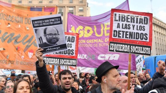 Marcha por la libertad de los detenidos