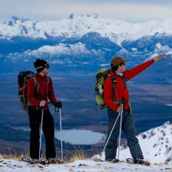 Esquel está nevada y La Hoya lista para recibir a los esquiadores.