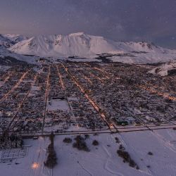 Esquel está nevada y La Hoya lista para recibir a los esquiadores.