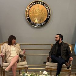 Patricia Bullrich y Nayib Bukele | Foto:CEDOC