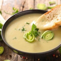 Receta: Sopa (crema) de puerro y papa